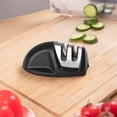 thumbnail image 4 of LXYFH Grinding Head Under $5 Sharpener 2 Stage Preset Coarse & Fine Slots Sharpening Sharpeners For Kitchen (Black), 4 of 8