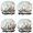 Pioneer Flower Floral-3, variant on Shower Caps,Pioneer Flower Floral Print Pattern Waterproof Shower Cap for Women 4 Pieces,Double Reusable Hair Cover for Shower PEVA Elastic Stretch Hem
