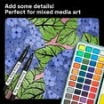 thumbnail image 5 of ARTISTRO 5 Black Paint Pen for Rock, Glass, Ceramic, Wood, Tire, Fabric, Metal, Canvas, Marking, Painting - Set of 5 Acrylic Paint Markers Water-based, 5 of 7