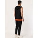 thumbnail image 5 of INSPIRE CHIC Sudaderas con capucha para hombre Chaleco sin mangas Slim Fit Ligero Cremallera Gym Tank Top Naranja negro M, 5 of 6