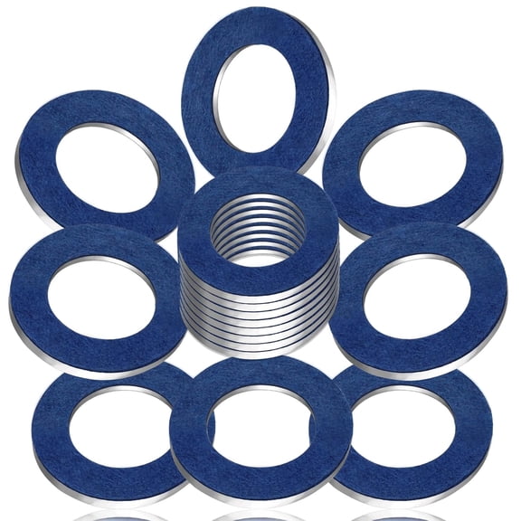 LADYGYM 25-Pack 90430-12031 M12 Oil Drain Plug Gasket,M12 Crush Washer|Aluminum Washer for Selected Scion Oil Pan Drain Plug,Replaces 9043012031,For Oil Change and Garage Repair