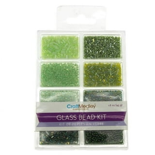 GLASS BEAD KIT Seed Bead Mix Pack 2-4mm Beads 45g or 1.6oz Package Red 