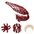 thumbnail image 1 of YSNOOWE Cesta Colgante De Macramé Roja Para Cocina Con Almacenaje Multifuncional Y De Pared, 1 of 6
