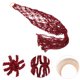 thumbnail image 1 of YSNOOWE Cesta Colgante De Macramé Roja Para Cocina Con Almacenaje Multifuncional Y De Pared, 1 of 6