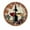 FFclock010, variant on ZXCXRQFa Grapes Wine Glass Bottle Wall-Clock for Girls Bedroom Analog Battery Operated 10 Inch - Round Wood Wall Clock Silent Non-Ticking Bathroom Bedroom Decor