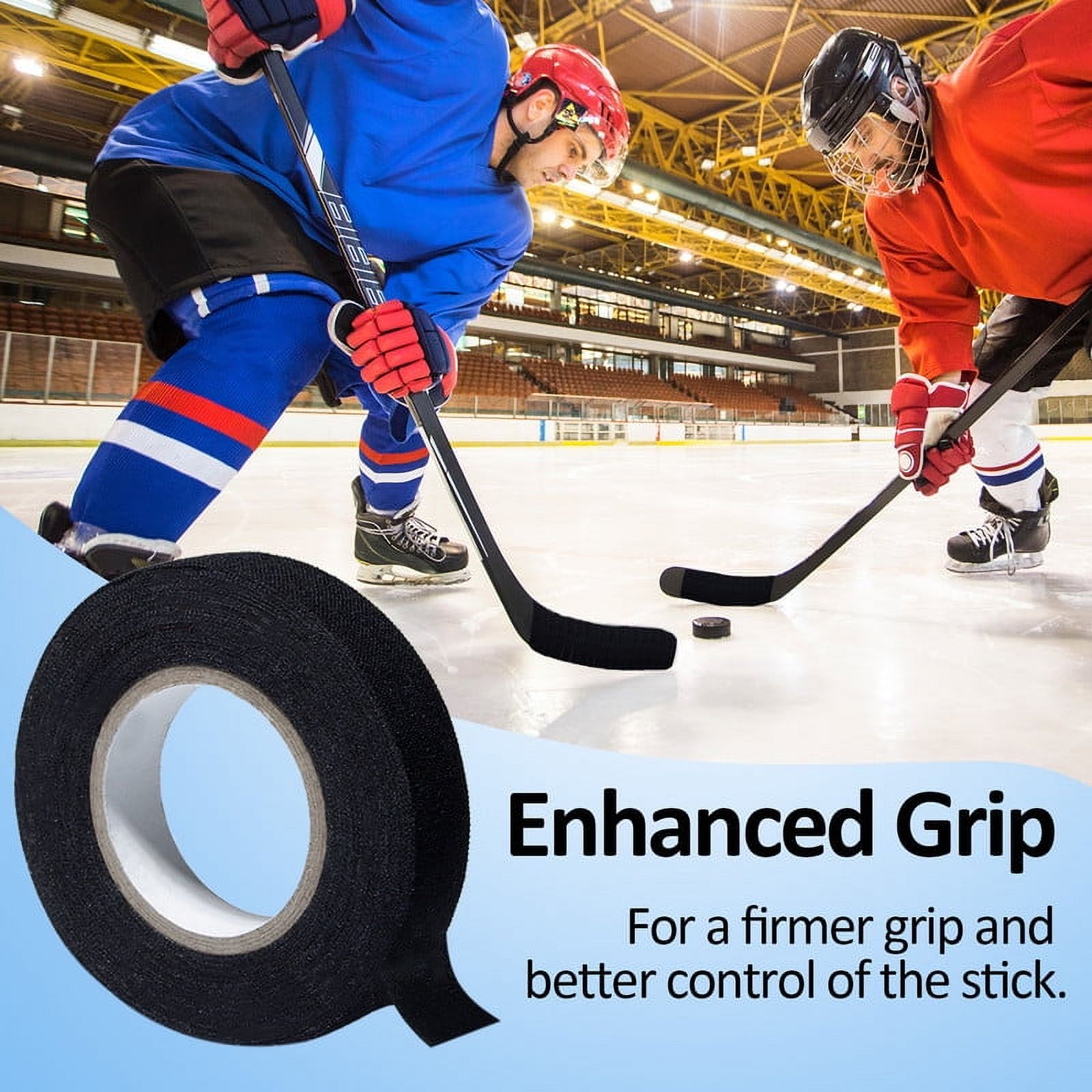 Fukushima Multipurpose Lacrosse Tape Set - 1 Inch and 1/2 Inch, Non Pre-Cut, 30ft Adhesive Tape for Lacrosse Sticks, Shin Pads, Golf Baseball Bats - Ideal Sports Gear and Gift Equipment(Black, 12pcs)
