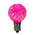 thumbnail image 2 of Vickerman G30 LED Pink Bulb E12 Nickel Base, 120V, .6 Watts,  package of 25, 2 of 2