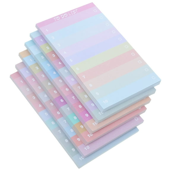 FRCOLOR Weekly Notepad for Writing with Assorted Color Paper 12Pcs