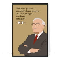 LOLUIS Motivational Wall Art, Inspirational Entrepreneur Quotes Wall Decor for Office, Iconic Businessman Poster (Unframed 12"x18")