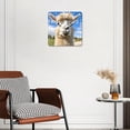 thumbnail image 3 of 10 Inch Wall Clock Battery Operated Silent Clock Decorative for Office, Kitchen, Outdoor, Living RoomFunny Portrait of Alpaca Llama Pattern, 3 of 4