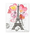 thumbnail image 3 of Pink Heart Eiffel Tower Paris France Canvas Artwork Breathtaking French City for Home Decor Ready to Hang, 3 of 18