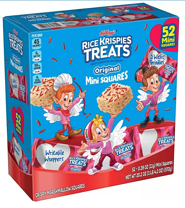 Kellogg's Rice Krispies Treats 52個入り Kellogg's Rice Krispies Treats Mini Squares, Original with