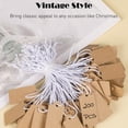 thumbnail image 4 of Price Tags with String Attached, 100pcs 1.4 x 0.8 Inch Kraft Paper Hangtags, Marking Merchandise Strung Writable Label Hang Tags for Pricing, Gift, Jewelry, Clothing, 4 of 9
