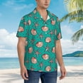 thumbnail image 3 of Susaid Starfish and Shell Print Short Sleeve Shirts Button Down Casual Shirts Summer Beach Aloha Button Down Short Sleeve for Men ,Large, 3 of 7