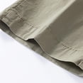 thumbnail image 3 of Fashion YLSDY Mens Cargo Shorts 8''Pants Fashion Multi Pocket Drawstring Waist Button Zip Closure Loose Comfy Wide Leg Sweatpant Khaki XXXL, 3 of 9