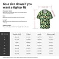 thumbnail image 5 of Lsque Avocado Heart print Men's Cuban Collar Short Sleeve Shirt Summer Beachwear Casual Button Down Fashionable Vacation Leisure Shirt-Medium, 5 of 7