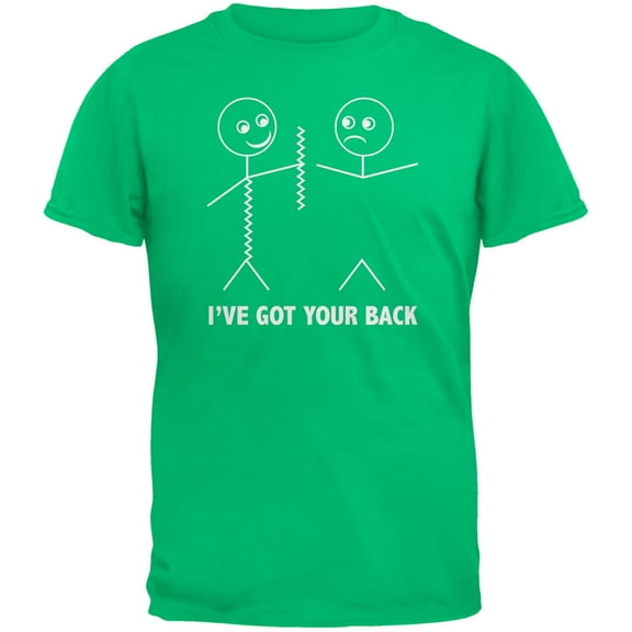 I've Got Your Back Stick Figure Green Youth T-Shirt - Youth Small
