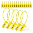 thumbnail image 1 of 1000 Pcs Plastic Tamper Seals Tags Security Tags Seals Safety Numbered Zip Ties Labels (Yellow), 1 of 7