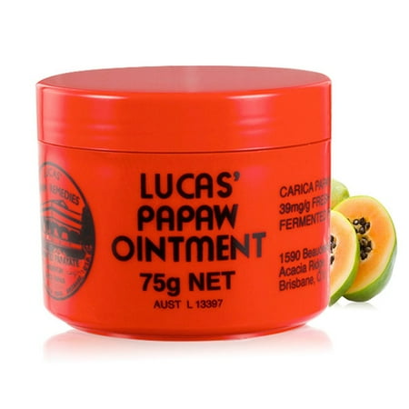 Papaya Body Balm - Lip Balm 75g Lucas Papaw Ointment, Multifunctional Lip Protector, Moisturizing Lip Balm Diaper, Rash Cream Papaya Skin Rash Cream