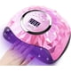thumbnail image 1 of Lámpara UV LED para uñas de 220 W, secador de uñas UV LED con 4 temporizadores, sensor automático profesional para manicura (rosa), 1 of 5