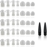 MEDca Hearing Aid Domes - Large Earbud Replacements and BTE Hearing Sound Amplifiers - Grey