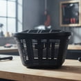 thumbnail image 2 of predolo Plastic Bike Basket with Lid Large Capacity Rear Cycle Basket Dense Mesh Design for Students, Commuters, Cycling, 2 of 10