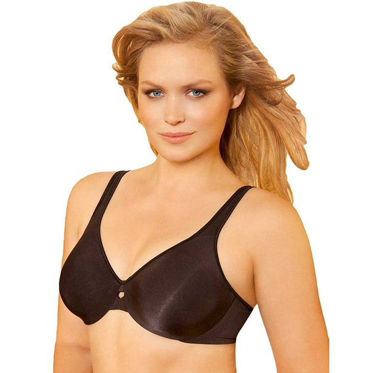 Lilyette by Bali Plunge Into Comfort Keyhole Minimizer Bra,,Onyx,,42DD,,2PACK  Pack of 2 