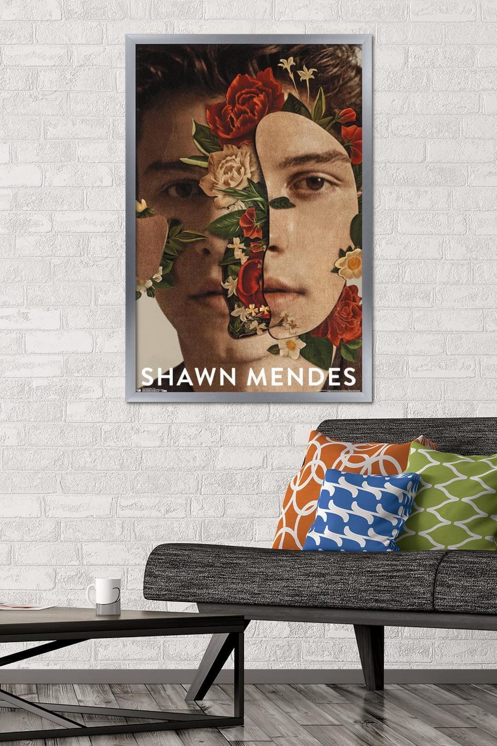 Shawn Mendes - Floral Wall Poster, 22.375" x 34"