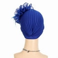 thumbnail image 2 of Chemo Headwear Pre Tied Head Scarf Headwraps Lightweight Turban Beanie Cap for Women, 2 of 5