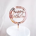 thumbnail image 5 of 6 PCS Cake Insert Paper Cups Birthday Decoration Toppers for Cakes Decorative Pick Happy Cupcake Delicate Card Acrylic, 5 of 6
