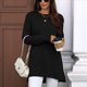 thumbnail image 5 of Camisas de Larga para Mujer, Elegantes, Informales, Holgadas, Básicas, Ropa de Moda para Otoño e Invierno 2025. Negro XXL, 5 of 10