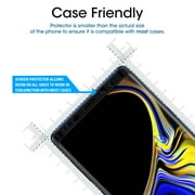 Galaxy Note 9 Screen Protector - amFilm Full Cover (3D Curved) Tempered Glass Screen Protector for Samsung Galaxy Note 9 (Black)