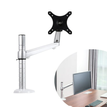 Single LCD Monitor Articulating Desk Mount Stand Aluminum 360 Rotary Computer Combination Bracket Single Arm Monitor Stand QA3S
