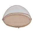 thumbnail image 5 of Baoblaze Bamboo Wicker Basket Fruit Tray Mesh Food Cover for Picnic Fruits Vegetables 35cmx35cmx16cm, 5 of 8