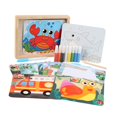 thumbnail image 2 of Kit de pintura artística 2 en 1 con agua y arena, actividades de aprendizaje, manualidades coloridas para niños, niñas, fiestas navideñas, niños de ja, 2 of 9