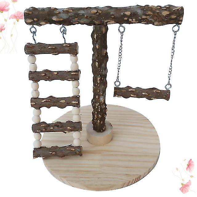 Parrot Swing Pet Bird Play D Ca Roc Ch Parrot Ding Rod Escalera subida para S Pet