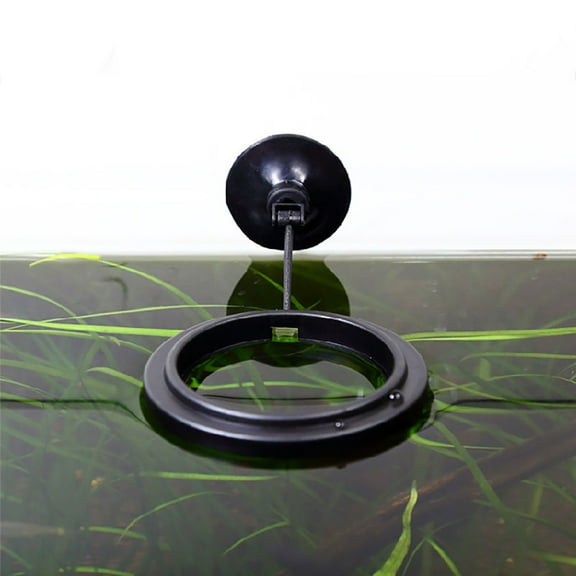 Fish Feeding Ring for Aquarium, Fish Tank Stations, Floating Food Trays, feeders, Round and Square Floating Food Feeder with Suction Cup for Betta, Goldfish, Guppy, Turtle & Small Fish