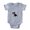 Heather Grey, variant on CafePress - FIN Retro Cat - Cute Infant Baby Football Bodysuit