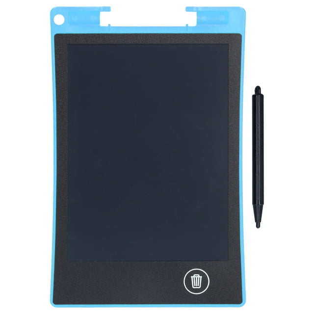 Tablero de escritura a mano Diseño de pantalla LCD Fácil de transportar Tableta de escritura duradera reforzada de alta eficiencia Azul