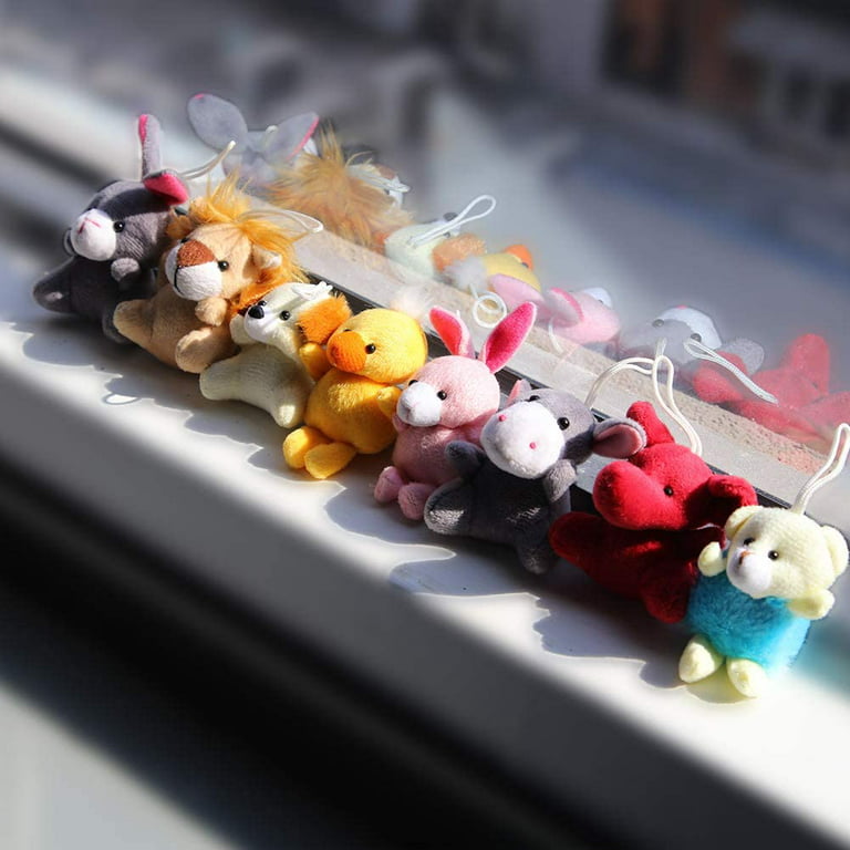 24 Pack Mini Plush Animals Toy Assortment, Small Stuffed Animals