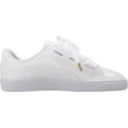 thumbnail image 3 of Puma Basket Heart Patent Women's Shoes Puma White  363073-02, 3 of 5