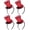 Color Set 2, variant on 4 count Mini Top Hat Headpiece 1920s Bow Sequin Fasciantor Headband for Women Masquerade Balls Themed Parties