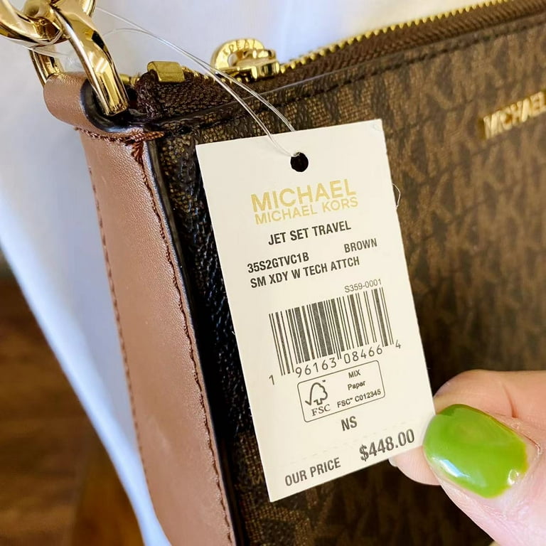 Michael kors crossbody brown pvc bag hotsell