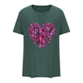 thumbnail image 4 of Ladies' Fashionable Casual Pullover Printed Round Neck Short Sleeved Top Hottest Deals, 4 of 4