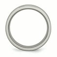 thumbnail image 3 of Titanium Grooved 6mm Brushed and Polished Band, 3 of 10
