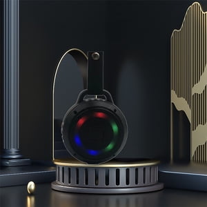 LSLJS Lumière colorée Haut-parleur Bluetooth Lumineux Outdoor Alpinisme Haut-Parleur Pendentif Portable Haute puissance Long standby haut-parleurs Bluetooth sans fil, haut-relief Bluetooth
