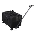 thumbnail image 1 of Transportín para gatos con ruedas aprobado por aerolínea, gran capacidad, capacidad para 2 gatos pequeños, bolsa de viaje para mascotas, transportador Negro Yinane Transportín para gatos con ruedas, 1 of 8