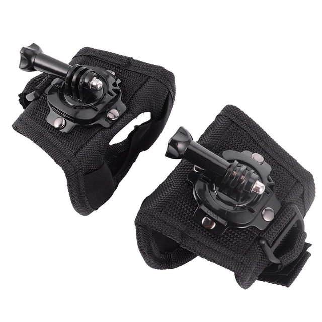Hytrove 2Pcs Camera Wrist Strap Band Black Compatible with Gopro 360 Degree Rotating Mount