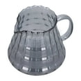 thumbnail image 1 of Glass Coffee , Glass Coffee Server High Borosilicate Glass Electroplated Grey Striped  For Office 500ml 8.4 X 13cm, 1 of 8