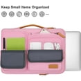 thumbnail image 3 of MOSISO Laptop Sleeve Carrying Case Compatible with 13-13.3 inch MacBook Air 13 / Pro 13 / Pro 14/ HP Dell Asus Acer Lenovo Notebook, 360 Protective Computer Handbag Briefcase with Handle, 3 of 6